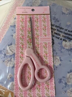 LoveShackFancy Pink Floral Scissors by yoobi